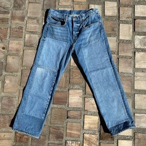 BSIDES Marcel Relaxed Straight Jean Tate Vintage Patchwork No.3 × 1 size 29 EUC